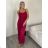 Šaty dlhé letné na ramienka dámske Rebeca (S/M ONE SIZE) TALIANSKA MÓDA IMD23472/DUR žlutá S/M