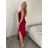 Šaty dlhé letné na ramienka dámske Rebeca (S/M ONE SIZE) TALIANSKA MÓDA IMD23472/DUR žlutá S/M