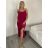 Šaty dlhé letné na ramienka dámske Rebeca (S/M ONE SIZE) TALIANSKA MÓDA IMD23472/DUR žlutá S/M