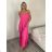 Šaty dlhé letné na ramienka dámske Rebeca (S/M ONE SIZE) TALIANSKA MÓDA IMD23472/DUR žlutá S/M