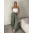 Nohavice lněné volnočasové dámske MODI (S/M/L ONE SIZE) TALIANSKA MÓDA IMSM26001236