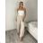 Nohavice lněné volnočasové dámske MODI (S/M/L ONE SIZE) TALIANSKA MÓDA IMSM26001236/DU S/M/L čierna
