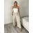 Nohavice lněné volnočasové dámske MODI (S/M/L ONE SIZE) TALIANSKA MÓDA IMSM26001236/DU S/M/L čierna