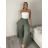 Nohavice lněné volnočasové dámske MODI (S/M/L ONE SIZE) TALIANSKA MÓDA IMSM26001236/DU S/M/L čierna