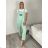 Nohavice teplákové dlhé s trakmi dámske EMILY (S/M/L ONE SIZE) TALIANSKA MÓDA IMC26001355/DU S/M/L modrá kráľovská