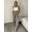 Nohavice letní s opaskom dámske TERNA (S/M/L ONE SIZE) TALIANSKA MÓDA IM426001356/DUR tm. modrá S/M/L