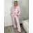 Nohavice elegantní s opaskom dlhé dámske ZUZANA (S-M-L ONE SIZE) TALIANSKA MÓDA IMPDY2624696/DUR S svetlozelená