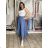Nohavice volnočasové dámske HANNA (S/M/L ONE SIZE) TALIANSKA MÓDA IMSM26001237/DUR S/M/L tmavo modrá