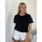 Tričko krátký rukáv dámske KARLA (S/M/L ONE SIZE) TALIANSKA MÓDA IMPDY26YT001