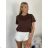 Tričko krátký rukáv dámske KARLA (S/M/L ONE SIZE) TALIANSKA MÓDA IMPDY26YT001