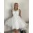 Šaty spoločenské svatební elegantné bez rukávov krátke plesové dámske (S/M/L ONE SIZE) TALIANSKA MÓDA IMM26HB50245