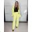 Nohavice dlhé elegantné dámske (S/M ONE SIZE) TALIANSKA MÓDA IMPLP2437150090/DU žlutá S/M/L