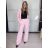 Nohavice dlhé elegantné dámske (S/M ONE SIZE) TALIANSKA MÓDA IMPLP2437150090/DU žlutá S/M/L