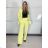 Nohavice dlhé elegantné dámske (S/M ONE SIZE) TALIANSKA MÓDA IMPLP2437150090/DU žlutá S/M/L