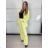 Nohavice dlhé elegantné dámske (S/M ONE SIZE) TALIANSKA MÓDA IMPLP2437150090/DU žlutá S/M/L