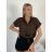 Košeľa krátký rukáv dámska TINA (S/M/L ONE SIZE) TALIANSKA MÓDA IMWKH26001
