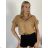 Košeľa krátký rukáv dámska TINA (S/M/L ONE SIZE) TALIANSKA MÓDA IMWKH26001