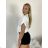 Košeľa krátký rukáv dámska TINA (S/M/L ONE SIZE) TALIANSKA MÓDA IMWKH26001/DUR S/M/L zelená khaki