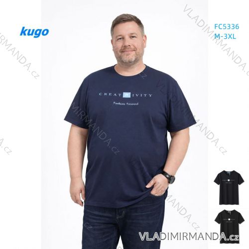 Tričko krátky rukáv pánske nadrozmer (M-3XL) KUGO FC5336