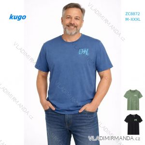 Tričko krátky rukáv pánske nadrozmer (M-3XL) KUGO ZC8872