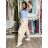Nohavice outdoorové s opaskom dámske (S/M/L ONE SIZE) TALIANSKA MÓDA IM426111451/DUR S/M/L tmavo béžová