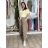 Nohavice outdoorové s opaskom dámske (S/M/L ONE SIZE) TALIANSKA MÓDA IM426111451/DUR S/M/L tmavo béžová