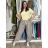 Nohavice outdoorové s opaskom dámske (S/M/L ONE SIZE) TALIANSKA MÓDA IM426111451/DUR S/M/L tmavo béžová