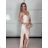 Šaty elegantné spoločenské dlhé na ramienka dámske STELA (S/M ONE SIZE) TALIANSKA MÓDA IM3260001