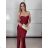 Šaty elegantné spoločenské dlhé na ramienka dámske STELA (S/M ONE SIZE) TALIANSKA MÓDA IM3260001