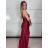 Šaty elegantné spoločenské dlhé na ramienka dámske STELA (S/M ONE SIZE) TALIANSKA MÓDA IM3260001