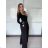 Nohavice elegantní dlhé s opaskom dámske JENNET (S/M/L ONE SIZE) TALIANSKA MÓDA 	 IMWET260001