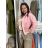 Bunda oversize dlhý rukáv dámska KAILA (S/M/L/XL ONE SIZE) TALIANSKA MÓDA IMC26081/DUR S/M/L svetlo modrá