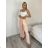 Nohavice letní s opaskom dámske TERNA (S/M/L ONE SIZE) TALIANSKA MÓDA IM426001356/DUR světle zelená S/M/L