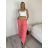 Nohavice letní s opaskom dámske TERNA (S/M/L ONE SIZE) TALIANSKA MÓDA IM426001356/DUR tm. modrá S/M/L