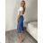 Nohavice letné dlhé riflové dámske (S/M/L ONE SIZE) TALIANSKA MÓDA IMD2600012