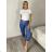 Nohavice letné dlhé riflové dámske (S/M/L ONE SIZE) TALIANSKA MÓDA IMD2600012
