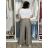 Nohavice letní s opaskom dámske TERNA (S/M/L ONE SIZE) TALIANSKA MÓDA IM426001356/DUR tm. modrá S/M/L
