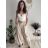 Nohavice elegantné dámske (S/M/L ONE SIZE) TALIANSKA MÓDA IMM26M8102/DR svetlo modrá S/M/L