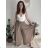 Nohavice letné háremky dlhé dámske (S/M/L ONE SIZE) TALIANSKA MÓDA IMD24199/DUR červená S/M