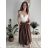 Sukňa dlhá s opaskom dámska (S/M/L ONE SIZE) TALIANSKA MÓDA IMWCP2624300/DU modrá S/M/L