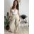 Nohavice dlhé elegantní dámske JITKA (S/M/L ONE SIZE) TALIANSKA MÓDA IM426070/DU tmavě hnědá S/M/L