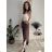 Nohavice letné zavinovací dlhé oversize dámske GINIE (S/M/L ONE SIZE) TALIANSKA MÓDA IMD24250/DU světle hnědá S/M/L