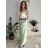 Nohavice dlhé elegantné s opaskom dámske (S/M/L ONE SIZE) TALIANSKA MÓDA IMSM26005/DU světle modrá S/M/L