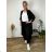 Cardigan letný 3/4 dlhý rukáv dámsky nadrozmer VESUNA (48/50/52 ONE SIZE) TALIANSKA MÓDA IM425415