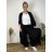 Cardigan letný 3/4 dlhý rukáv dámsky nadrozmer VESUNA (48/50/52 ONE SIZE) TALIANSKA MÓDA IM425415