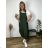 Šaty s laclem letné sťahovacie s vreckami na ramienka dámske nadrozmer IVONA  (40/42/44 ONE SIZE) TALIANSKA MÓDA IMC26000327