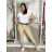 Nohavice volnočasové s opaskom dámske MIRKA (S/M/L ONE SIZE) TALIANSKA MÓDA IM425553/DUR S/M/L béžová