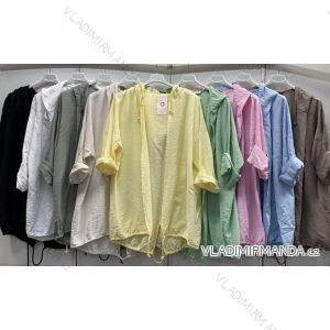 Cardigan slabý dlhý rukáv dámsky nadrozmer (46/48/50 ONE SIZE) TALIANSKA MÓDA IMC26187