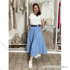 Sukňa dlhá s páskem dámska (S/M/L ONE SIZE) TALIANSKA MÓDA IMWEC267509