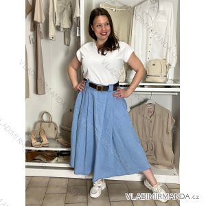 Sukňa dlhá s páskem dámska (S/M/L ONE SIZE) TALIANSKA MÓDA IMWEC267509/DUR